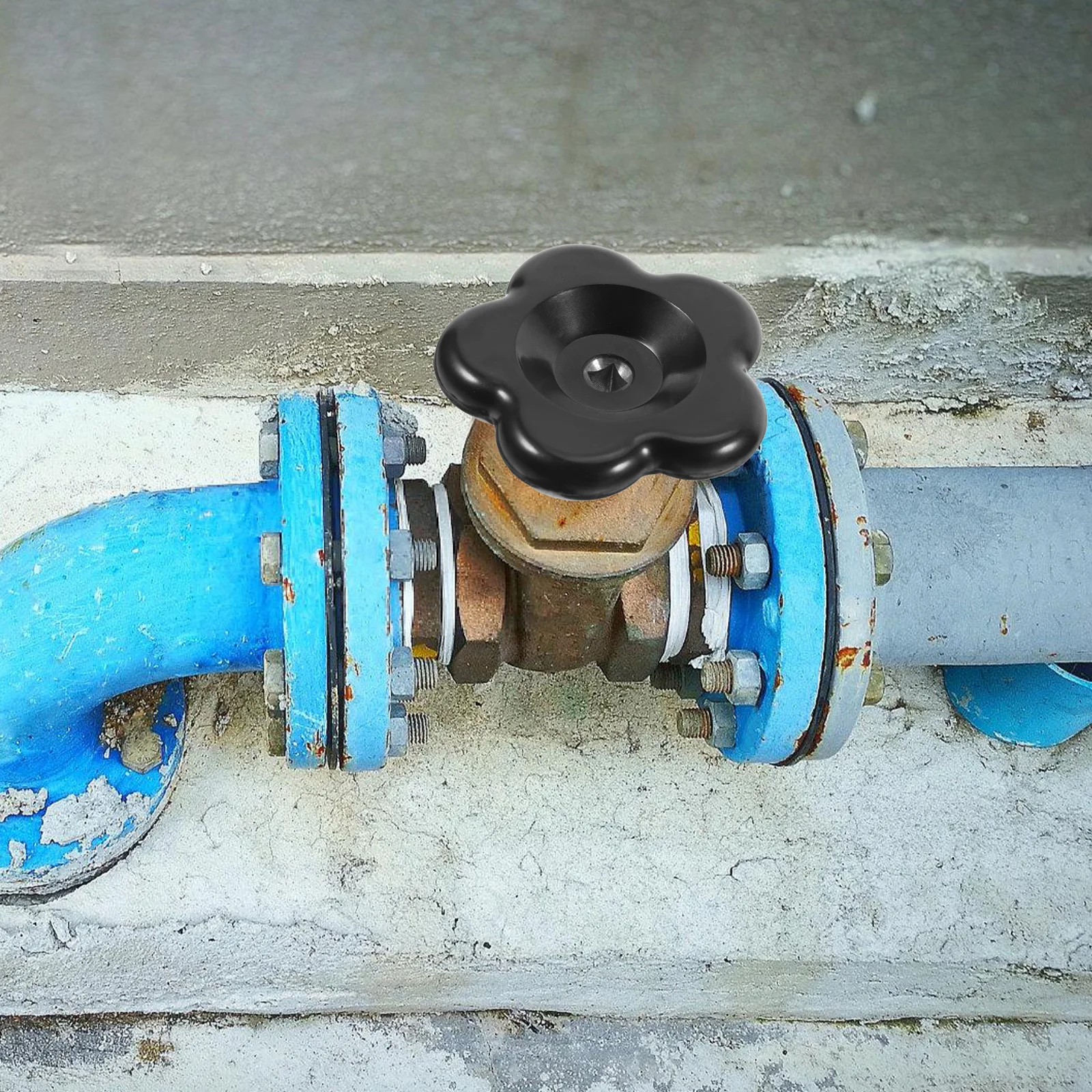 

Valve Handle Replacement Black Square Stem Water Handle Outdoor Faucet Spigot Parts Valve Handwheel Repair Butterfly