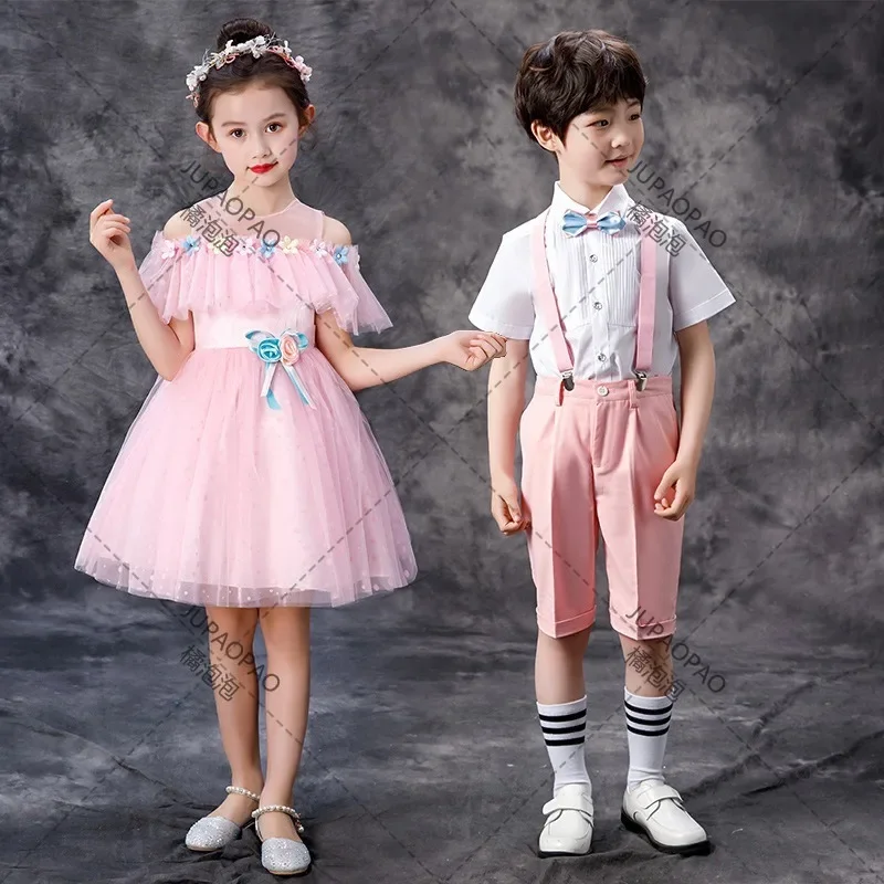 

Girls Cheongsam Dress Chinese Kids Dresses Baby Traditional Chinese Flower Girl Dress Wedding Garments New Year Dress