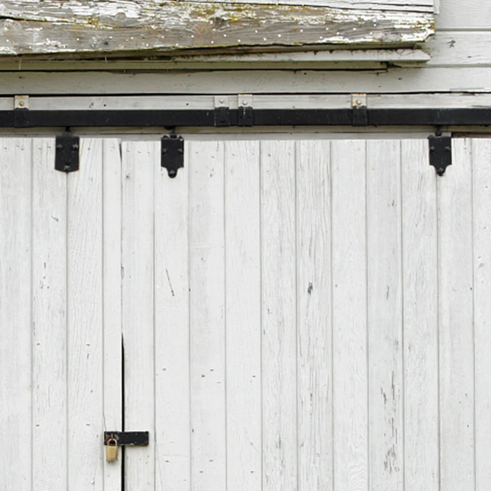 

2pcs Barn Door Floor Guide Coated Steel Wall Mount Stay Roller For Sliding Doors Bottom Adjustable Roller Smooth