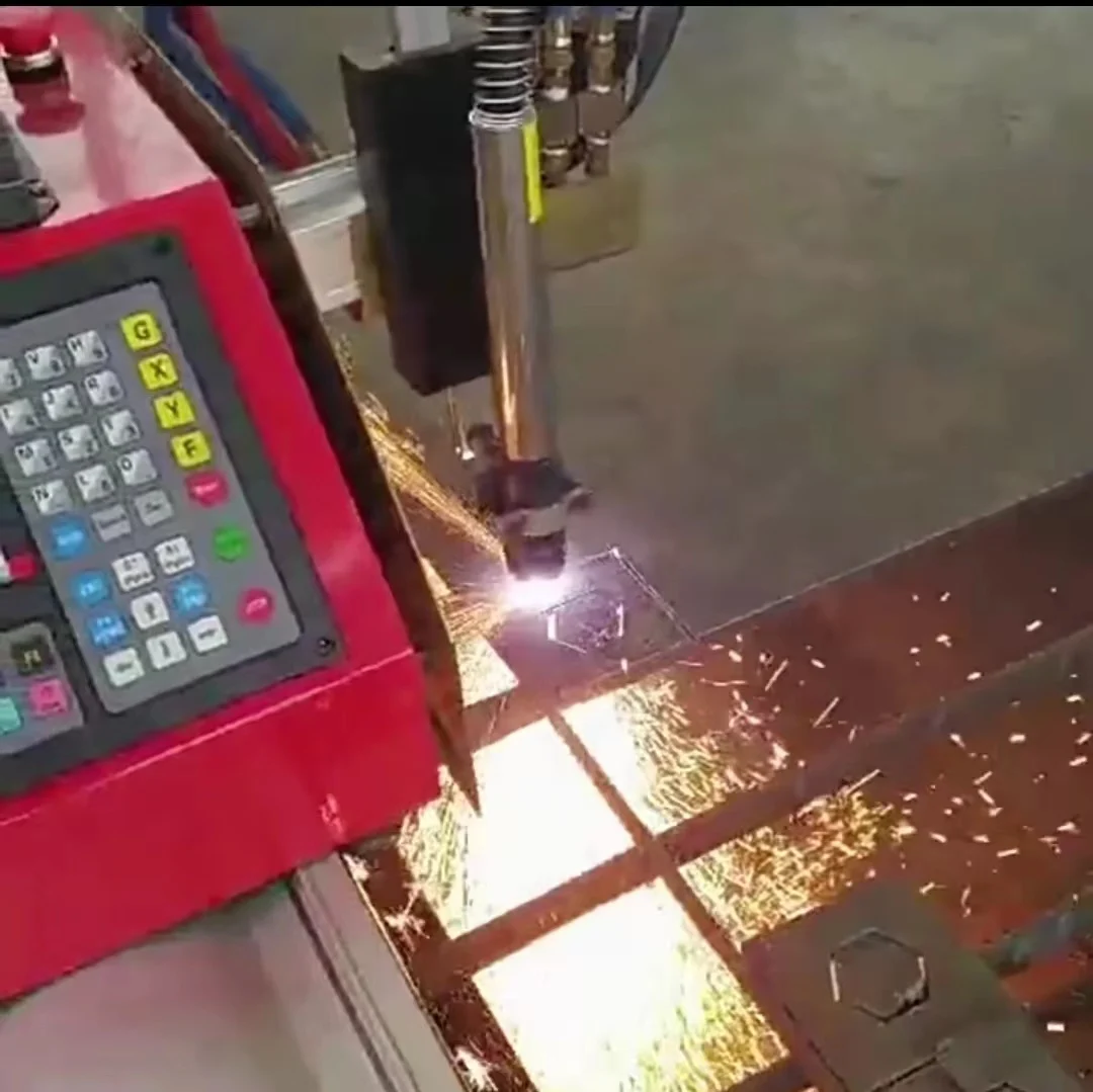 Portable numerical control flame cutting machine plasma flame cutting machine dual-purpose equipment steel plate cutting machine