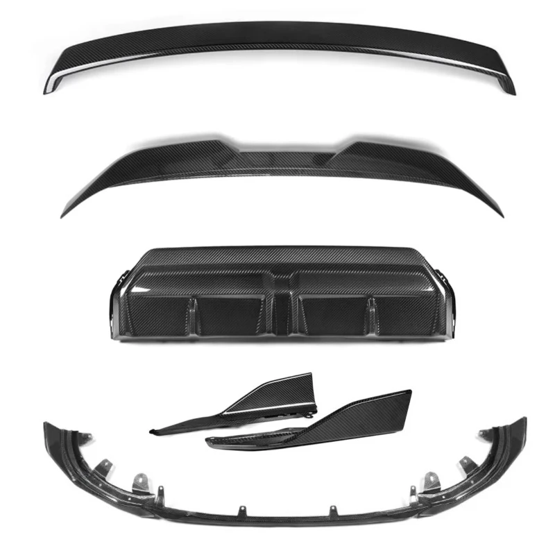 

MP Style Dry Carbon Fiber Body Kit Front Lip Diffuser Side Skirt Trunk Spoiler for 2 Series G42 Coupe 2022+ Car Bumper Kit