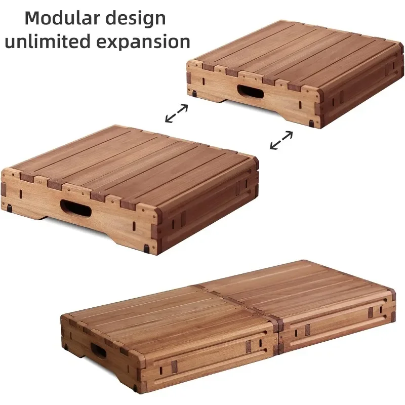 Disabled Elderly Wooden Mobile Steps Outdoor Portable Stage Platform Non-Slip Steps Stair Assisted Steps