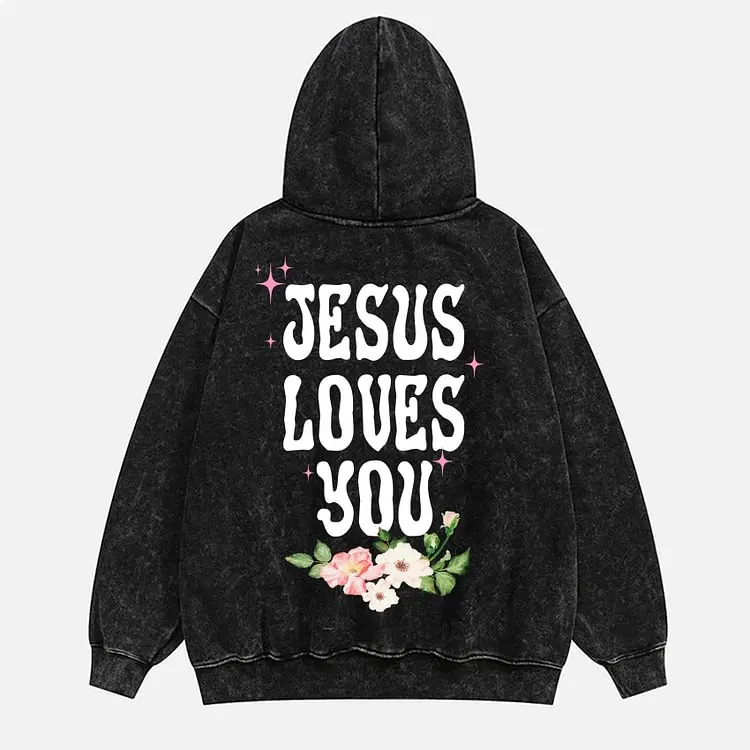 2024 new High quality trendy brand Sopula Jesus Saves Unisex Printed Acid Washed Hoodie sweatshirt  streetwear  hoodie bape