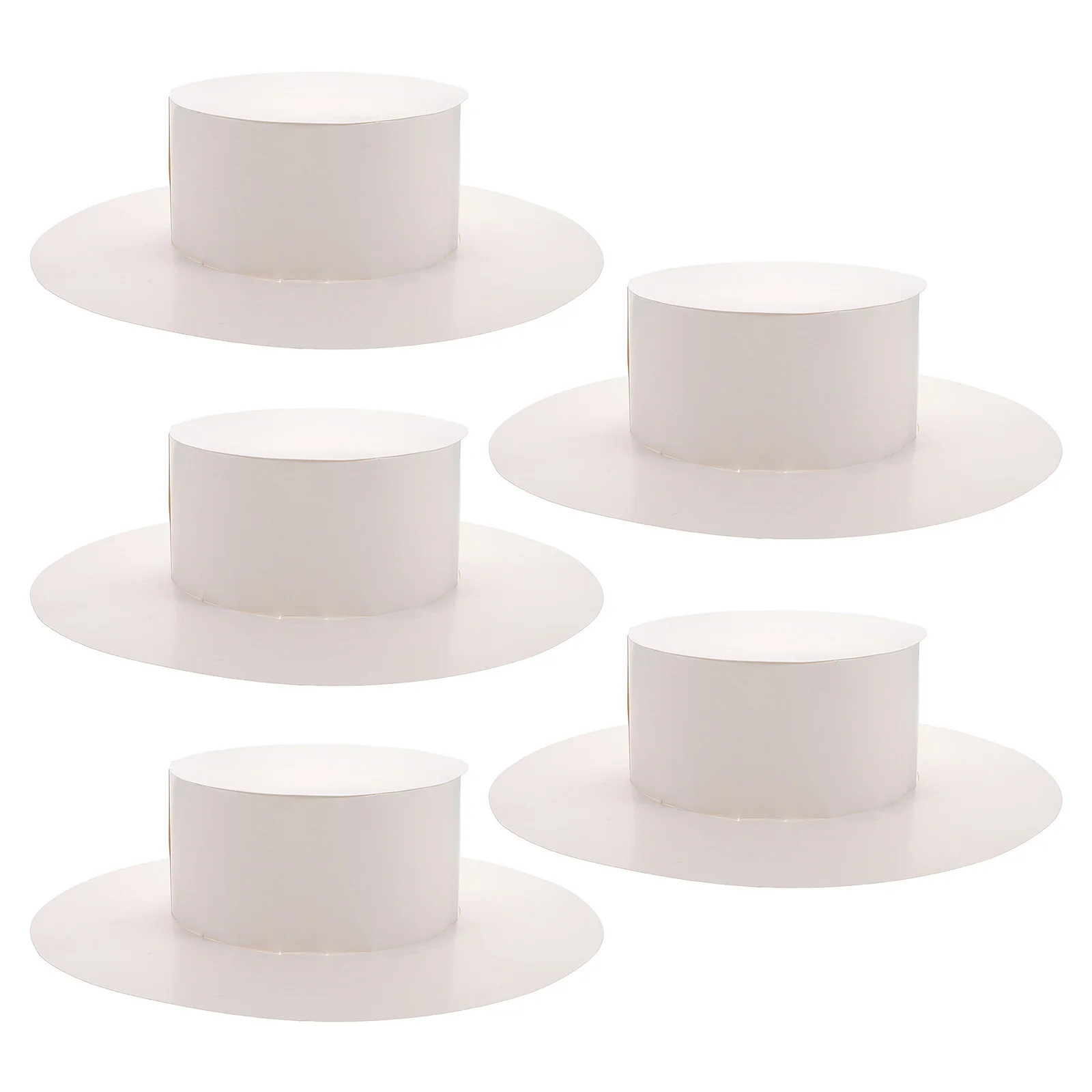 어린이를위한 5pcs Diy 종이 모자 빈 공예 태양 모자 어린이 미술 그림 가족 활동 수제 모자 파티 장식