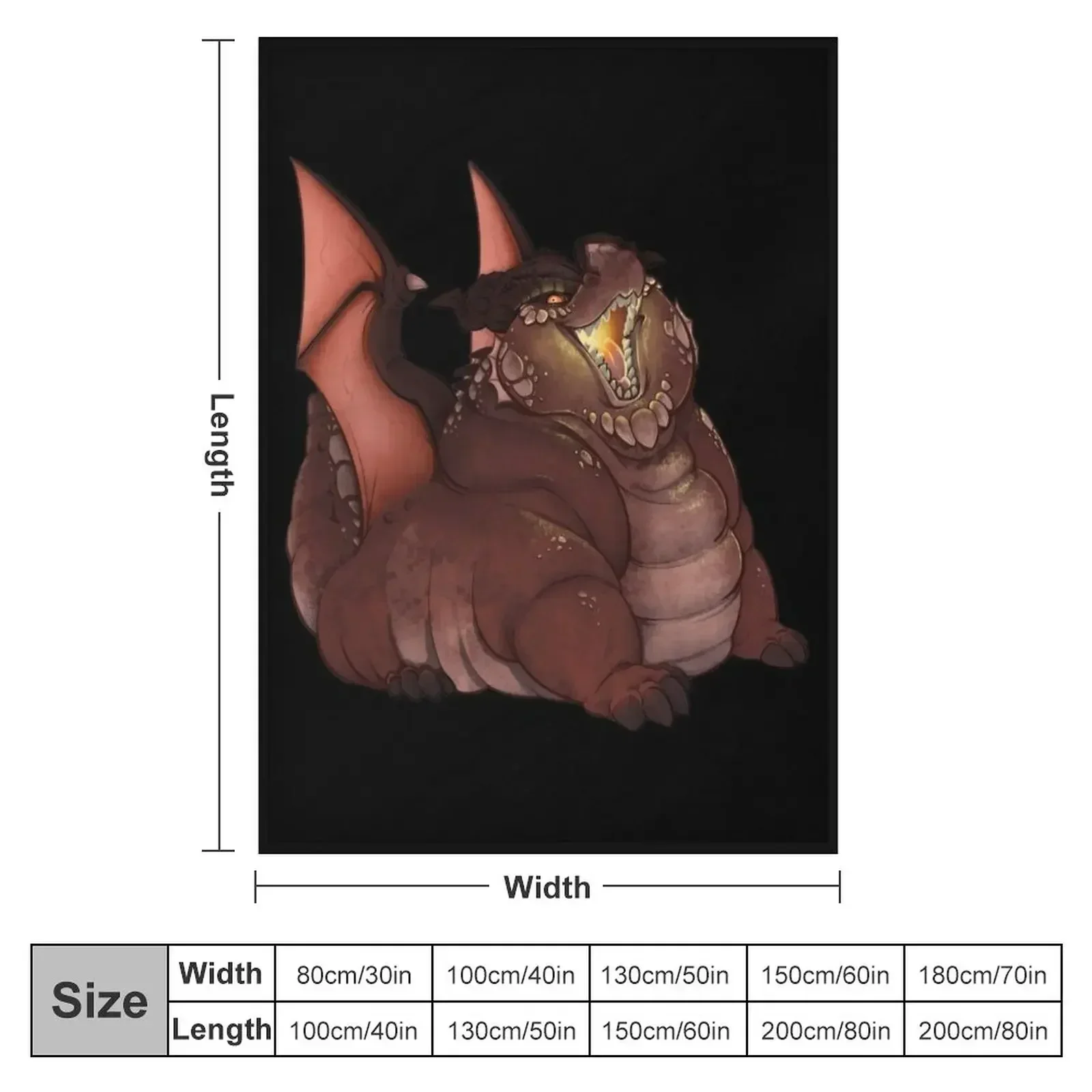 Themberchaud Fat Dragon from DnD movie Throw Blanket for sofa Beautifuls manga For Sofa Thin Soft Plaid Blankets