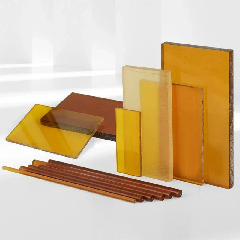 Matériau PEI de couleur ambre : adapté aux poignées de couteaux faites maison, poignées d'outils pliantes et feuilles PEI