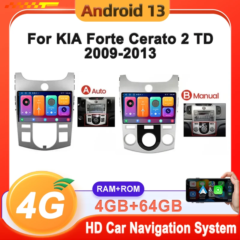 

Android 13 Carplay Auto Car Radio For KIA Forte Cerato 2 TD 2008 - 2013 Multimedia Player Auto Radio GPS Navigation Head Unit