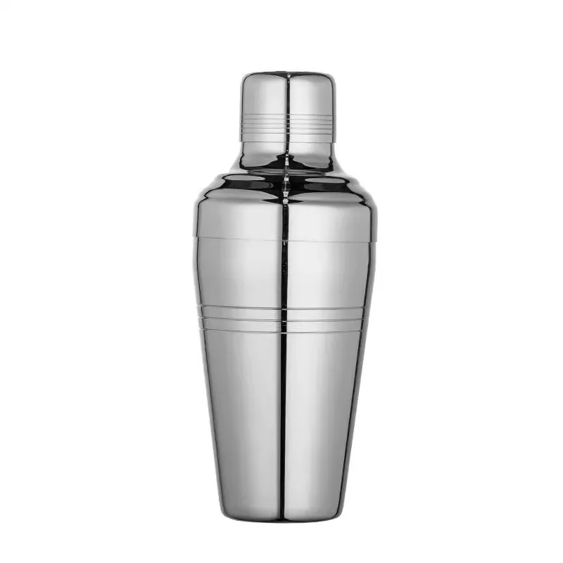 European Style Bar Special Use 304 stainless steel Exquisite Mixology Bottle Advanced Cocktail Shaker Three-section Shaker