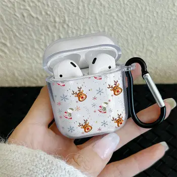 Pouzdro na sluchátka s roztomilými elfy a vánočními jeleny pro AirPods 1/2 3 4 pro Airpods Pro2 a Pro, dárek pro rodinu 8 nejlepší prodej odpovídající pouzdra na telefon a pouzdra na AirPody - №3