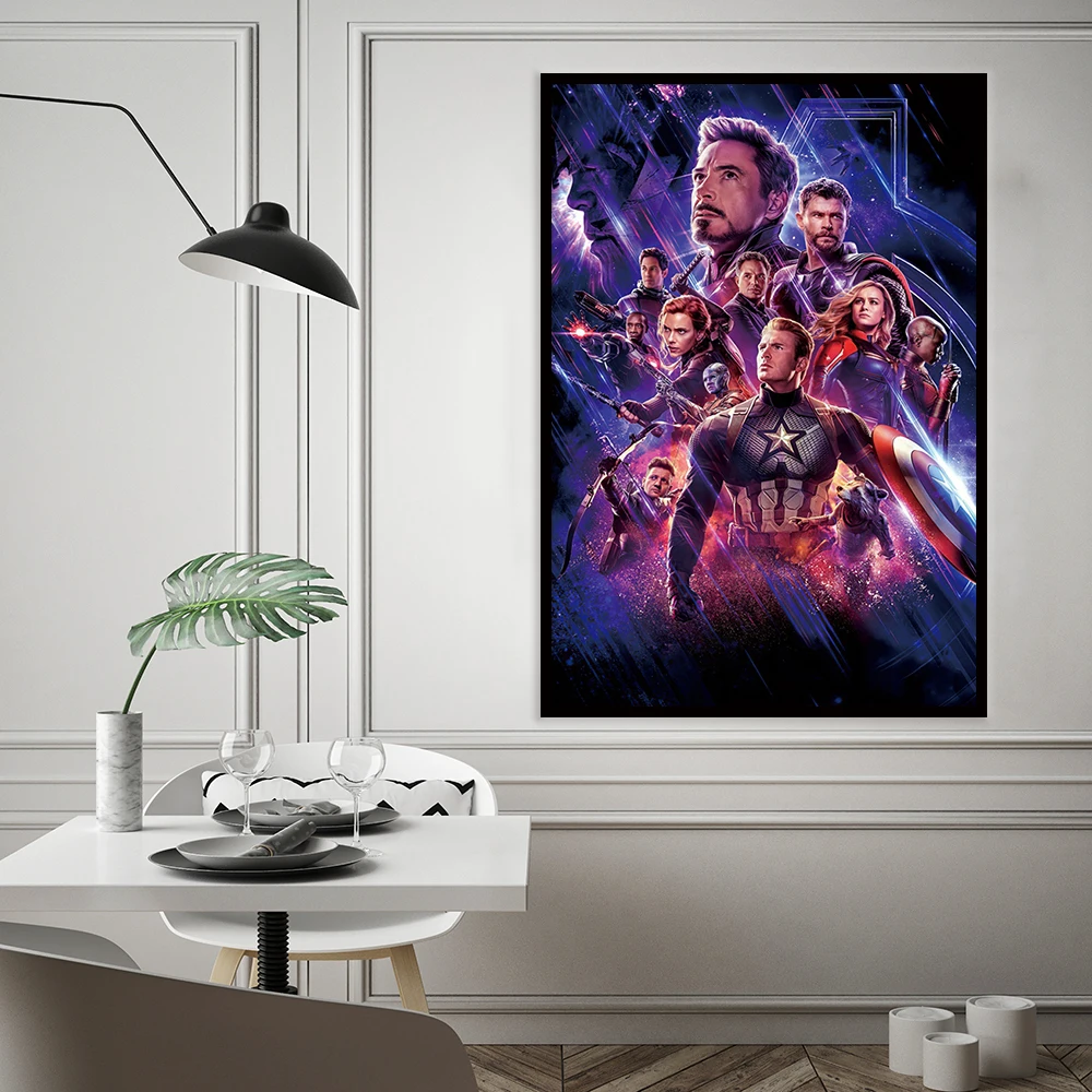 MINISO Marvel Movie Avengers Canvas Poster Superhero Modern Home Wall Art Painting Print Picture Beautiful Room Decor Mural Gift - Image 3