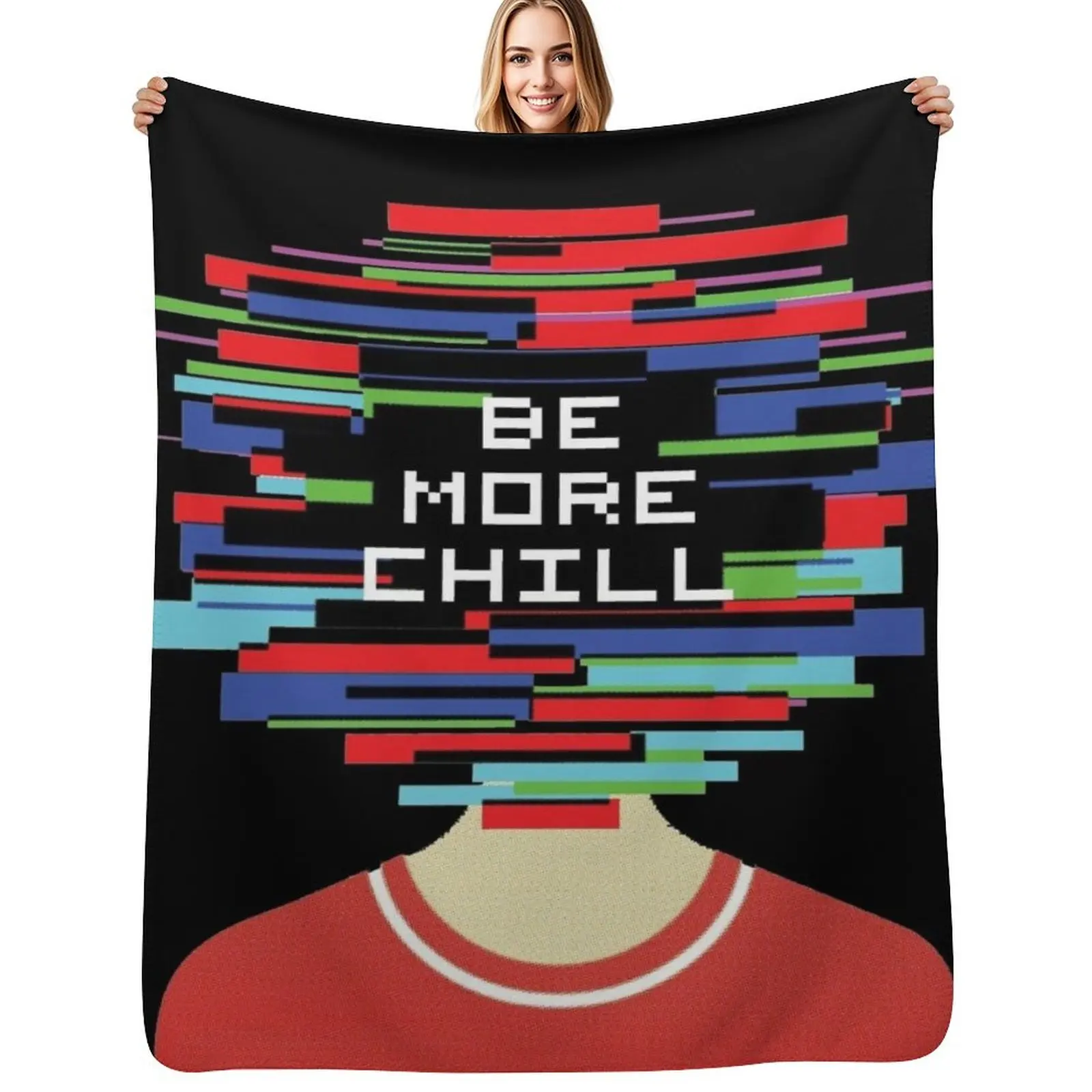 Be More Chill- Official Recording Throw Blanket Bed covers Luxury Brand Furry blankets and throws Tourist Picnic Blankets