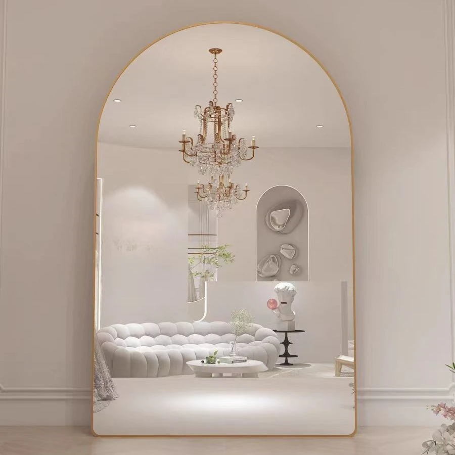 

Floor-to-ceiling full-body mirror, home use, thin beauty live broadcast, photo mirror light luxury