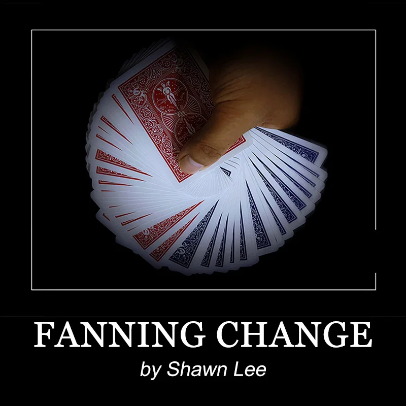 Fanning Change by Shawn Lee Full Deck Color Change Magic Trick Blue Back to Red Instantly Fan Open Transformation Magic Tricks