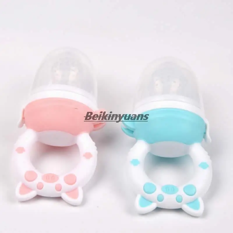 Baby Nipple Fresh Food Grade Silicone Baby Pacifiers Feeder Cartoon Pig Pattern Nipple Teat Pacifier Feeding Supplies