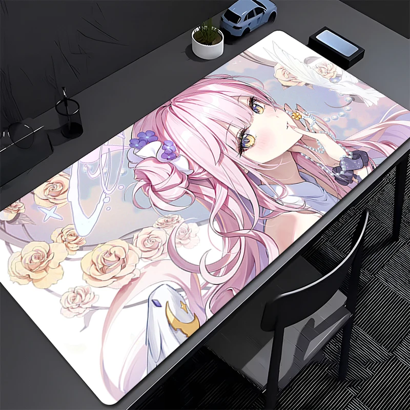 

Mouse Pad Laptop Pink Misono Mika Keyboard Pad Anime Flower Kawaii Girl Desktop Mouse Mat PC Blue Archive Cute Gaming Mousepad