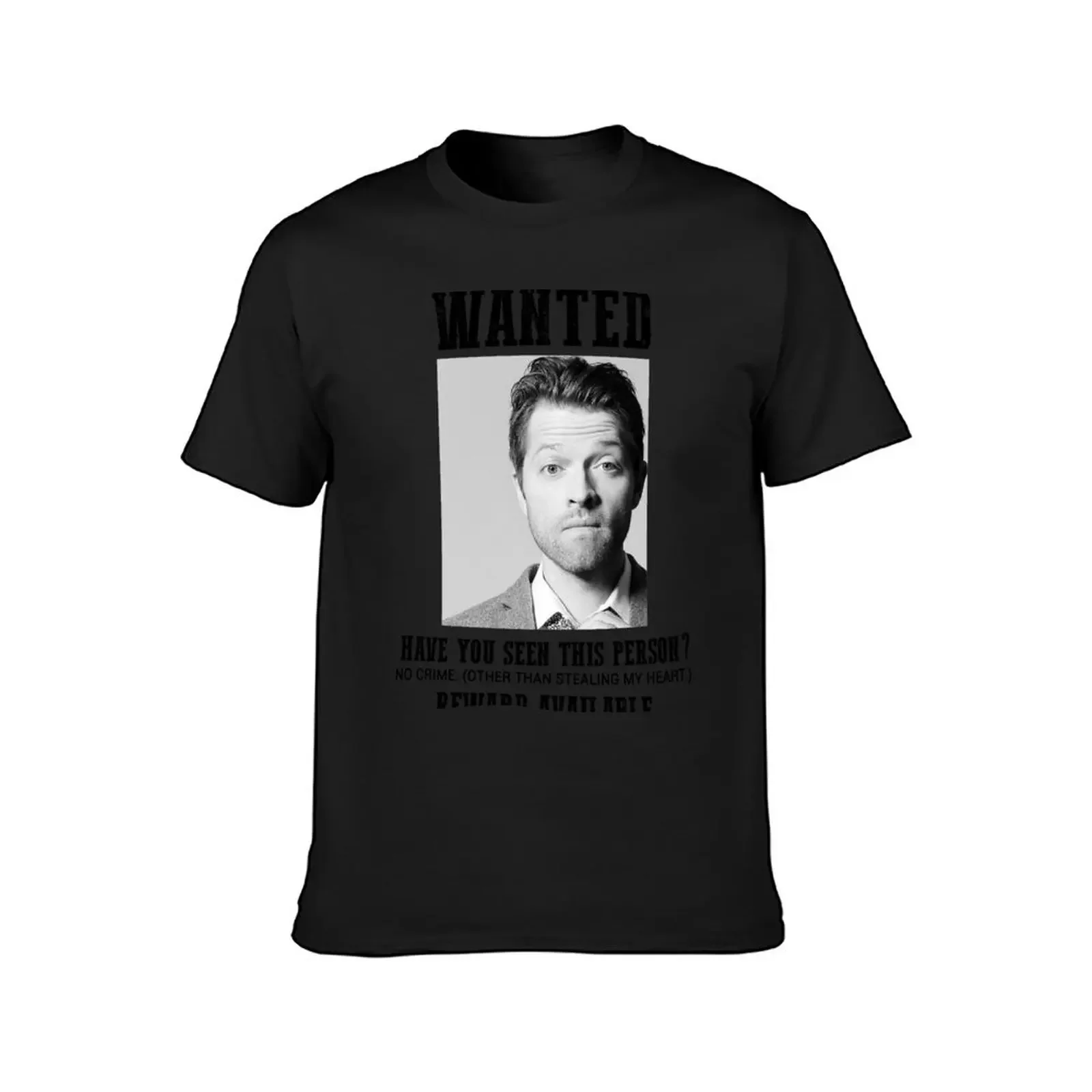 wanted: misha collins T-Shirt plus size clothes cute clothes fitted t shirts for men