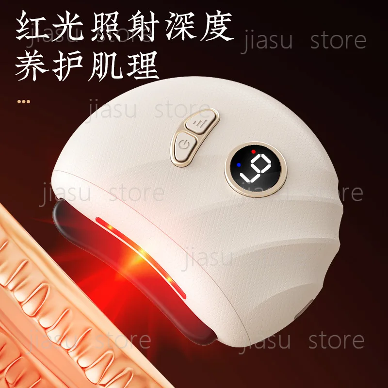 Electric Bian Stone Gua Sha Board, Thermostatic Hot Compress Facial Lifting Massager