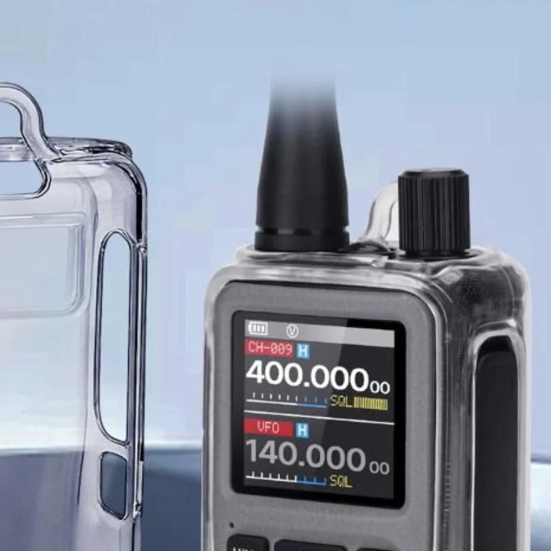 UV5R MINI Walkie Talkie Transparent Silicone Cover Drop Dust Proof Protector For UV-5R Mini Two Way Radio Accessory