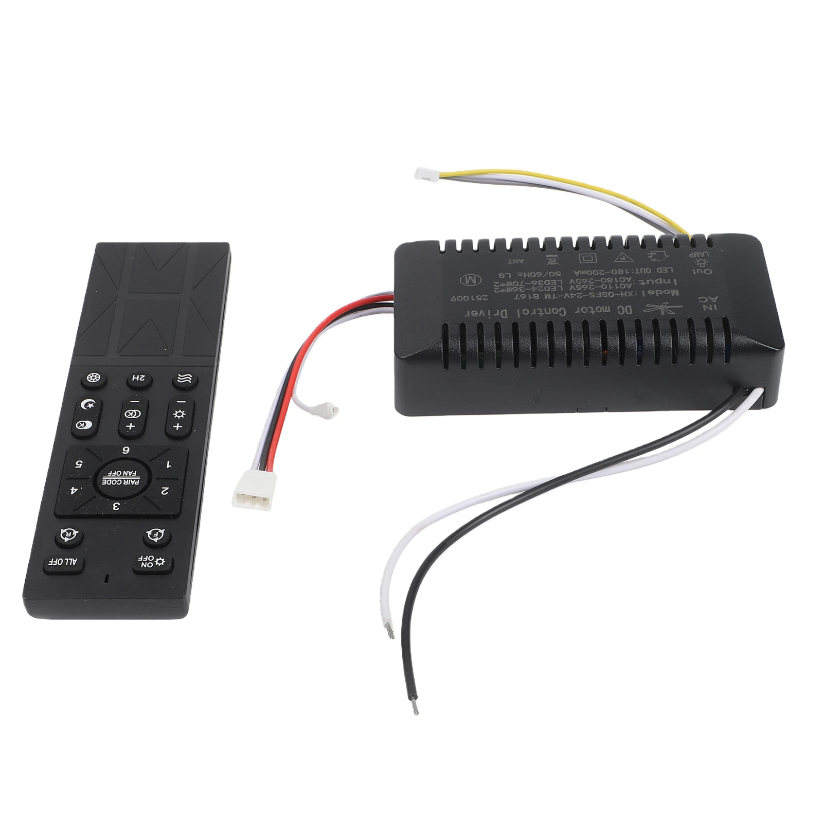 

Пульт дистанционного управления для 6-скоростного потолочного вентилятора с функцией переменной частоты и мониторингом заряда батареи для надежной работы