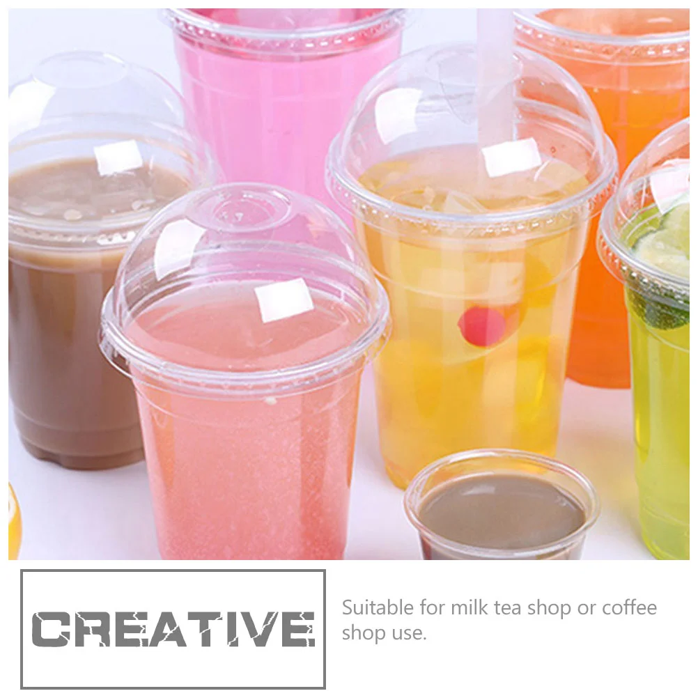 40 Pcs Juice Accessory Drink Portable Plastic Cups Supply Clear Multi-function Transparent