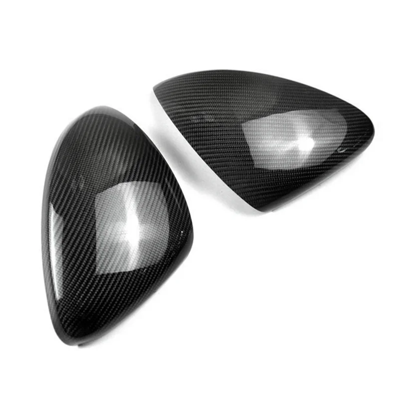 Tampa real do espelho de fibra de carbono do carro, tampa do espelho retrovisor lateral, guarnição para Porsche Panamera 970, 2014-2017