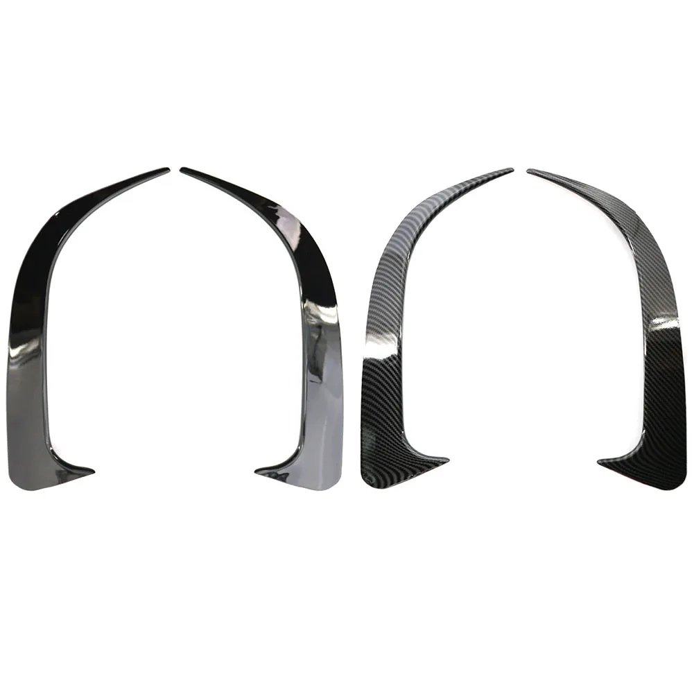 

Gloss Black Inserts Air Vent Cover Car Rear Bumper Side Vent Canard Carbon Fiber for Mercedes-Benz W117 CLA 200 250 45 AMG 14-18