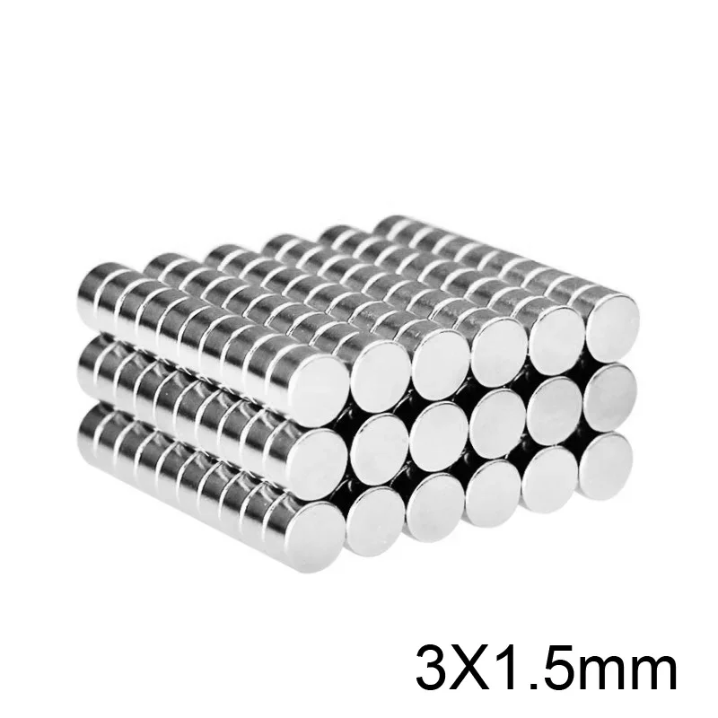 

3x1.5 mm Powerful Magnets 3mm x 1.5mm Permanent Small Round Magnet 3x1.5mm Thin Neodymium Magnet Super Strong 3*1.5