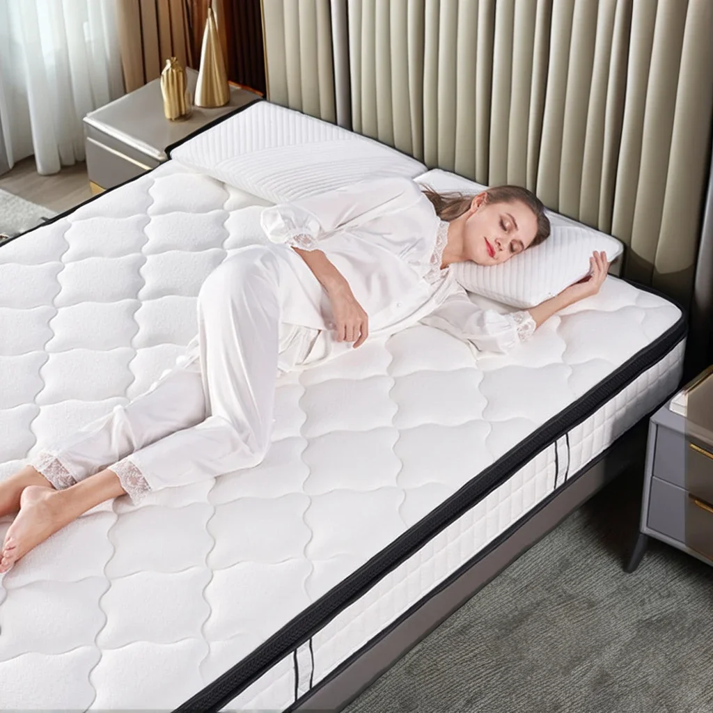 Wysokiej jakości niezależny sprężynowy ortopedyczny materac Queen King Size Compression Roll Up Foam Pocket Spring Mattress