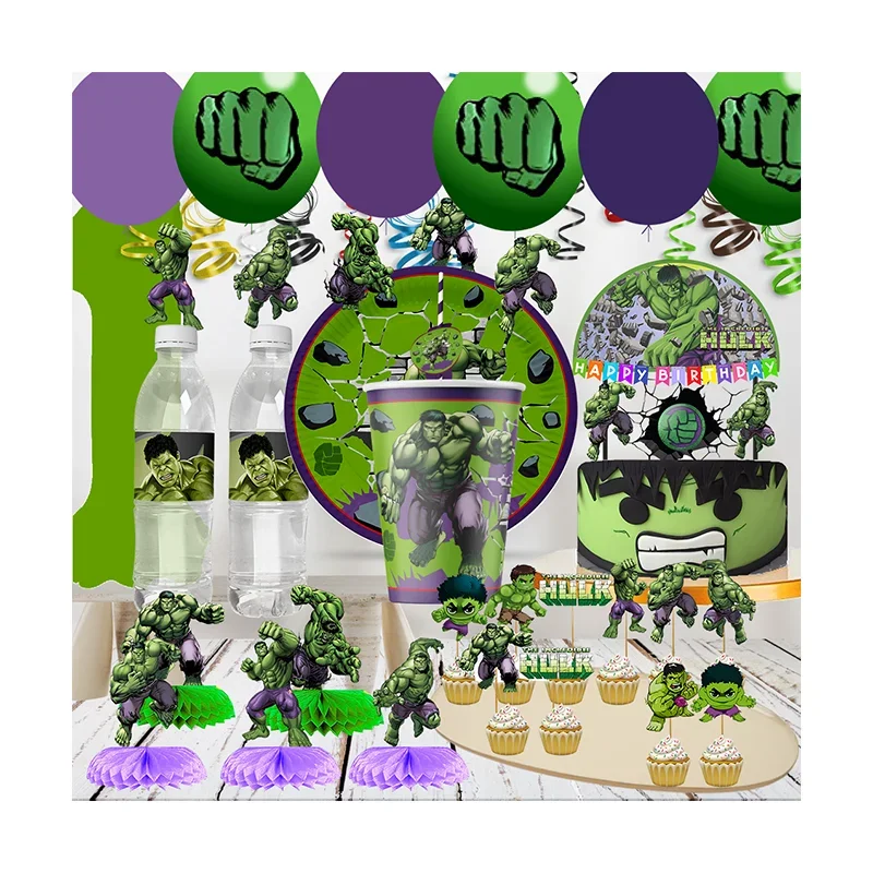 BEAST KINGDOM The Hulk Invincibl strength party graduacion 2024 table decoration & accessories stickers suministros para fiestas