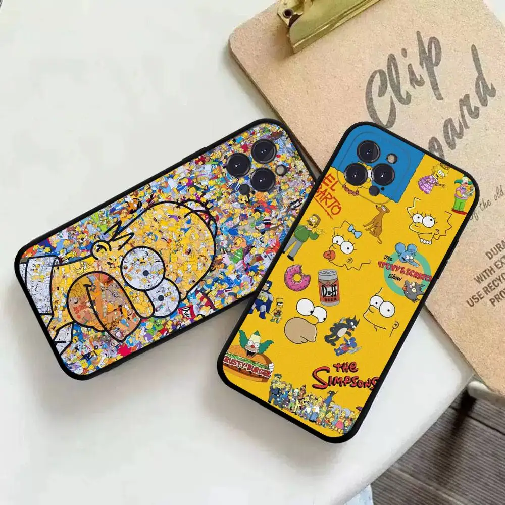 HK-44 Funda de teléfono The Simpsons para iPhone 12 11 13 14 15 16 17 Pro Max Plus Mini