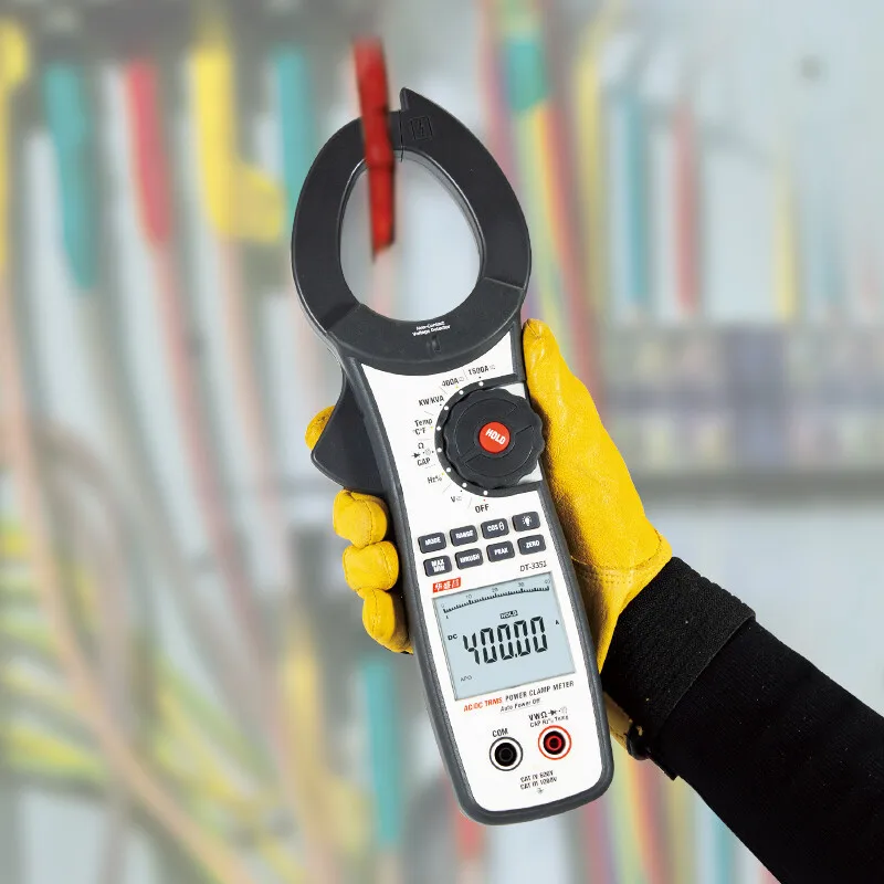 CEM Huashengchang Large Jaw 55mm Clamp Meter DT-3351/3352/3353 True RMS Surge Ammeter
