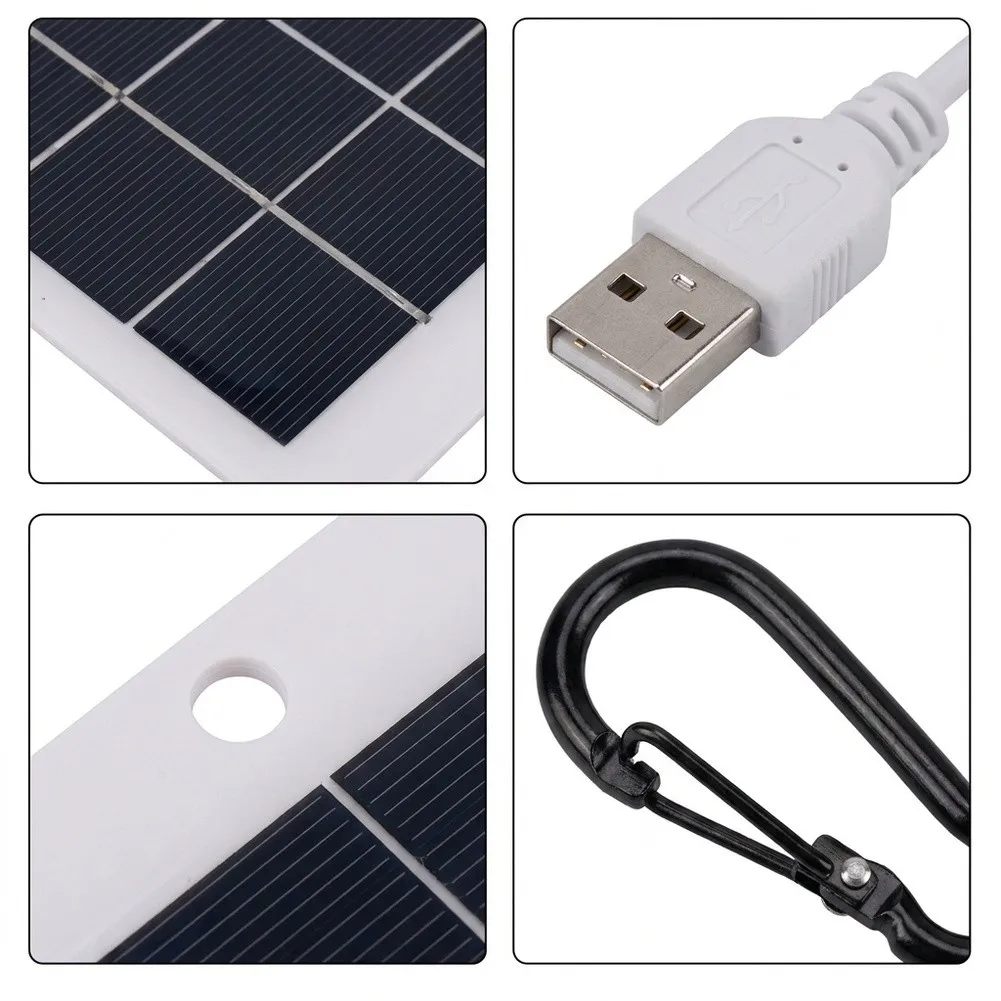 USB Solar Charger For 3W 5V for For mobile Phones Power Banks Monocrystalline Silicon 16x12cm 0. Output Portable Lightweight