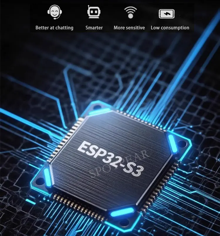 ESP32-S3 1.85 بوصة شاشة LCD مستديرة N16R8 مجلس التنمية DeepSeek AI الدردشة الصوتية صندوق روبوت تلفزيون صغير شحن مغناطيسي