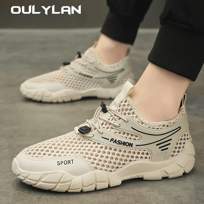 

Oulylan Breathable Mesh Men's Shoes Sneaker for Men 2024 New Sneakers Man Hollow Casual Sport Shoe Running Shoes