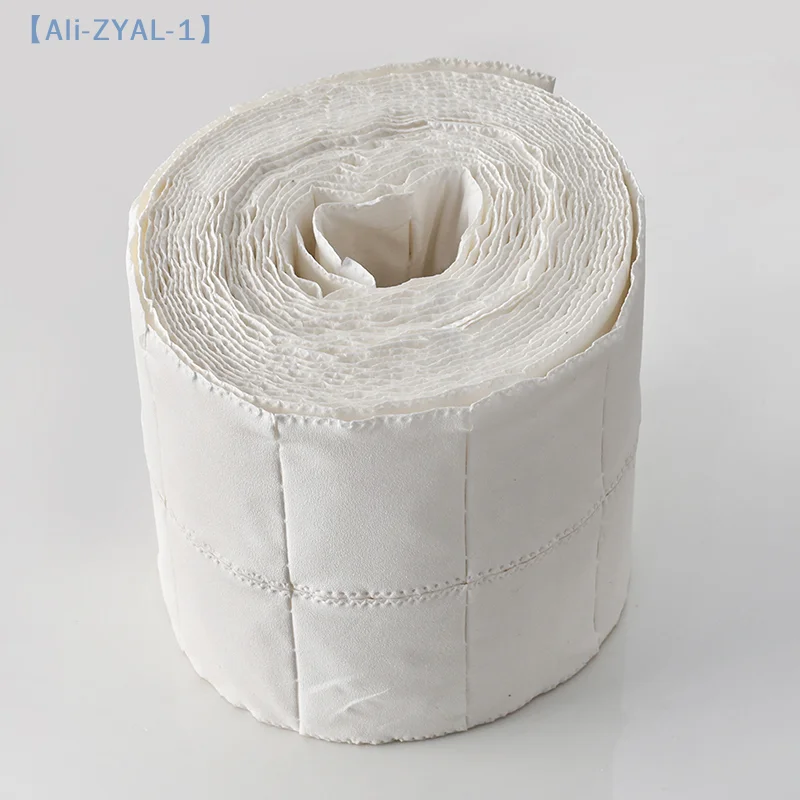 【ZYAL-1】500 uds/rollo de esmalte de uñas en Gel UV, almohadillas de limpieza de algodón, toallitas para uñas sin pelusa, maquillaje, remojo, arte de uñas