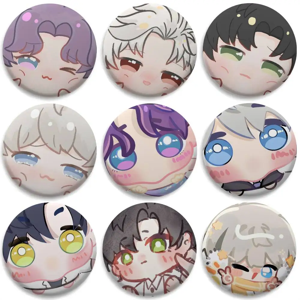 

Love And Deepscape Cute Role Badges Round Exquisite Badge Brooches Creative Pins For Clothes Hat Backpack Gift Accessories