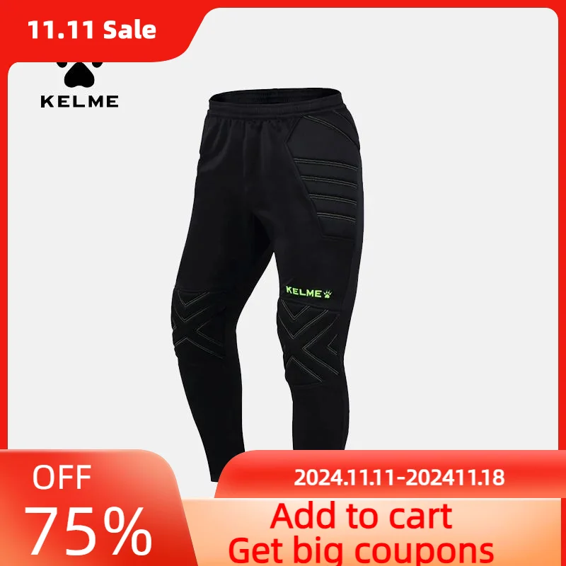 KELME Men's Goalkeeper Pants Soccer Jersey Goalkeeper Uniforms Traning Suit Football Jerseys Pants Soccer Sets  Male K15Z408L