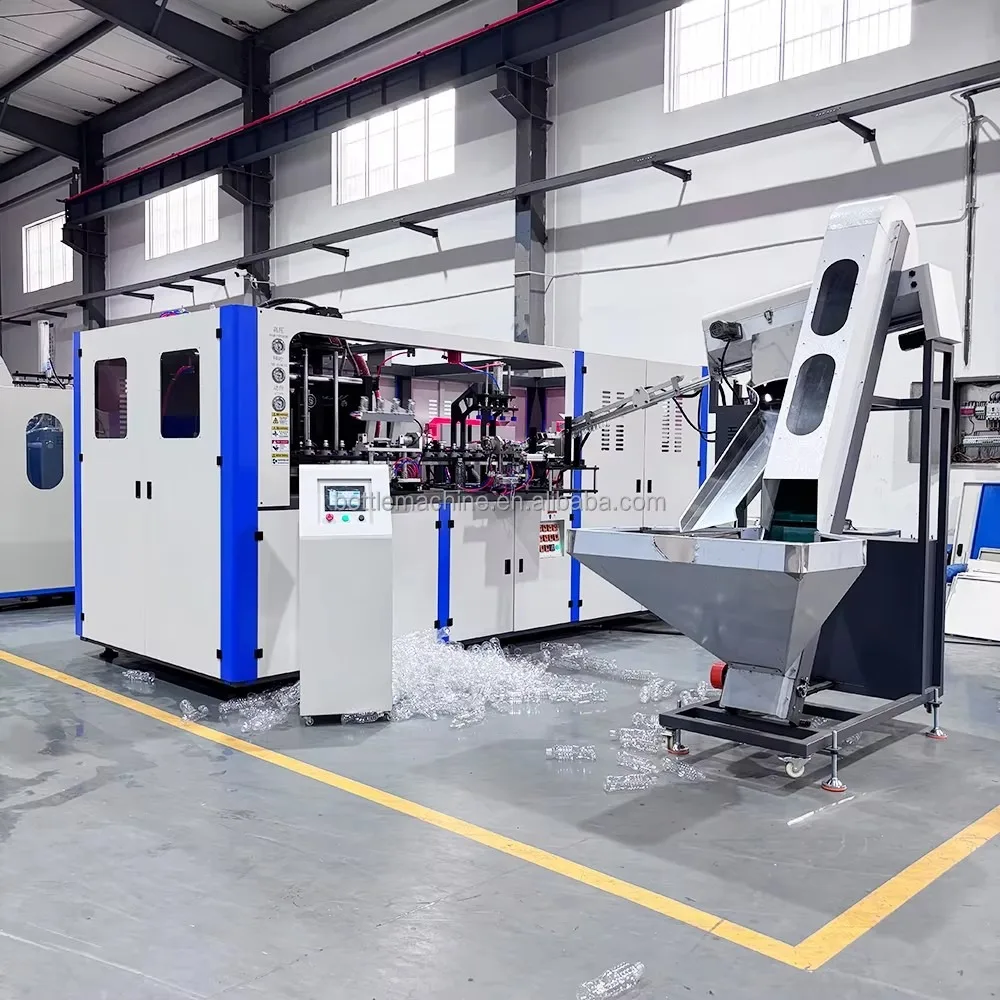 4 Cavity Automatic Plastic Blow Molding Machine High Speed Bottle Blowing Equipment Industrial Production Line