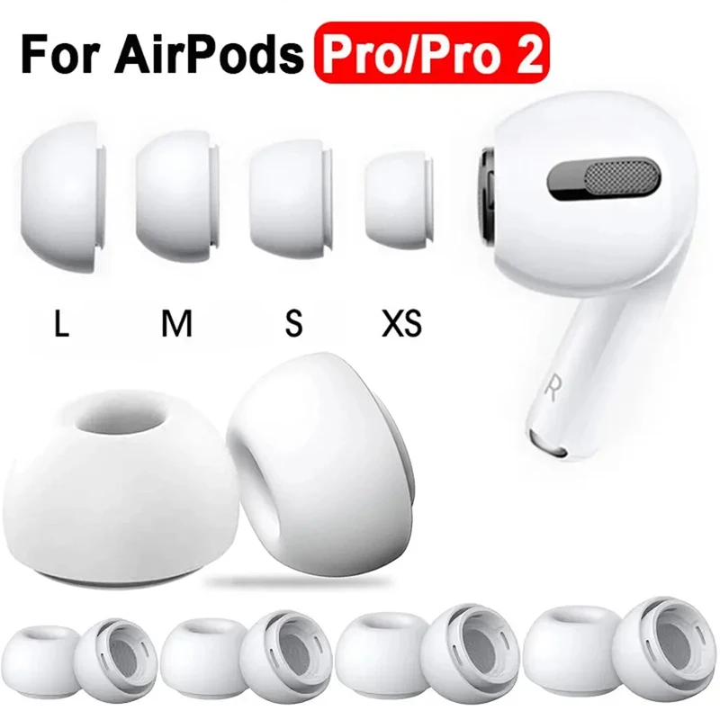 Replacement Ear Tips for Airpods Pro 2nd gen Silicone Protective Earbuds Cover Noise Reduction Hole Ear-pads For AirPods Pro 2 1 