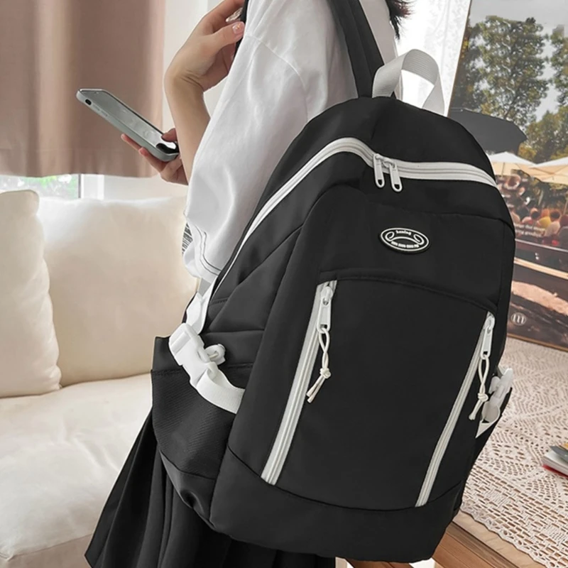 Fashion Backpack Casual Daypack Spacious College School Bag for Men and Women