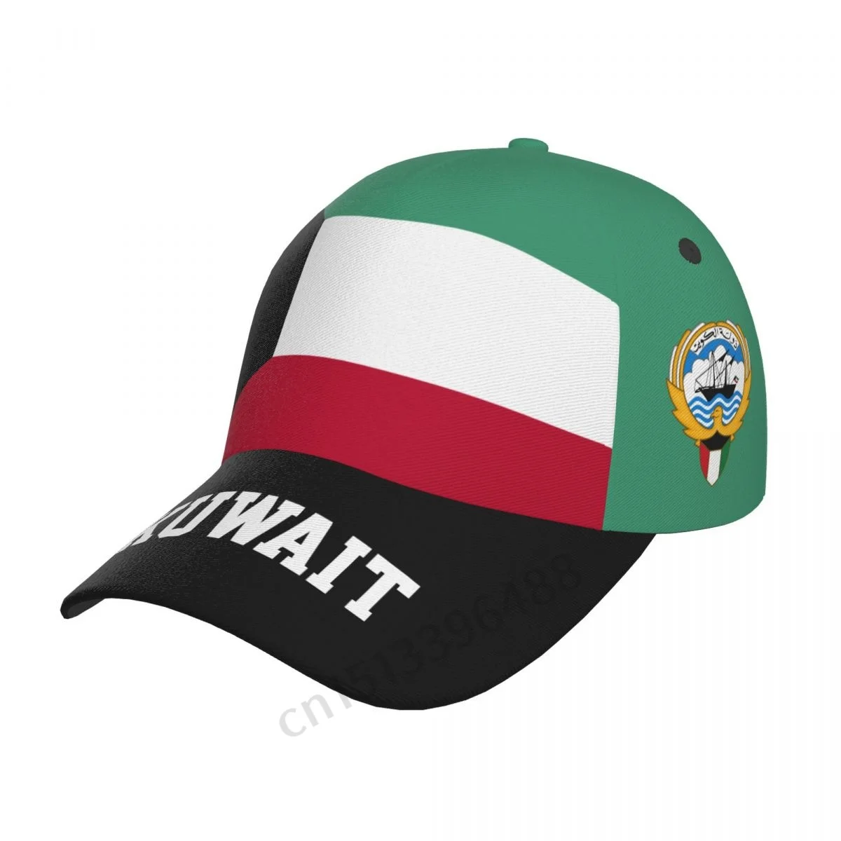 

Kuwait Flag 3D Soccer Hats Sun Baseball Cap Breathable Adjustable Men Women Outdoor Fishing Hat