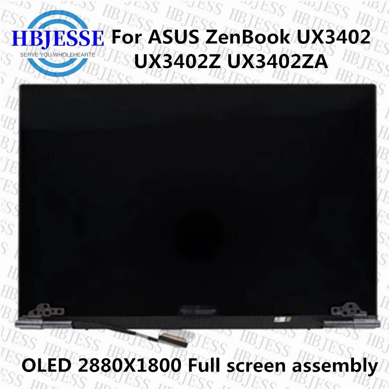 montagem original do ecra tactil lcd oled 14 100 srgb metade superior asus zenbook 14 ux3402 ux3402za qhd 2880x1800 01