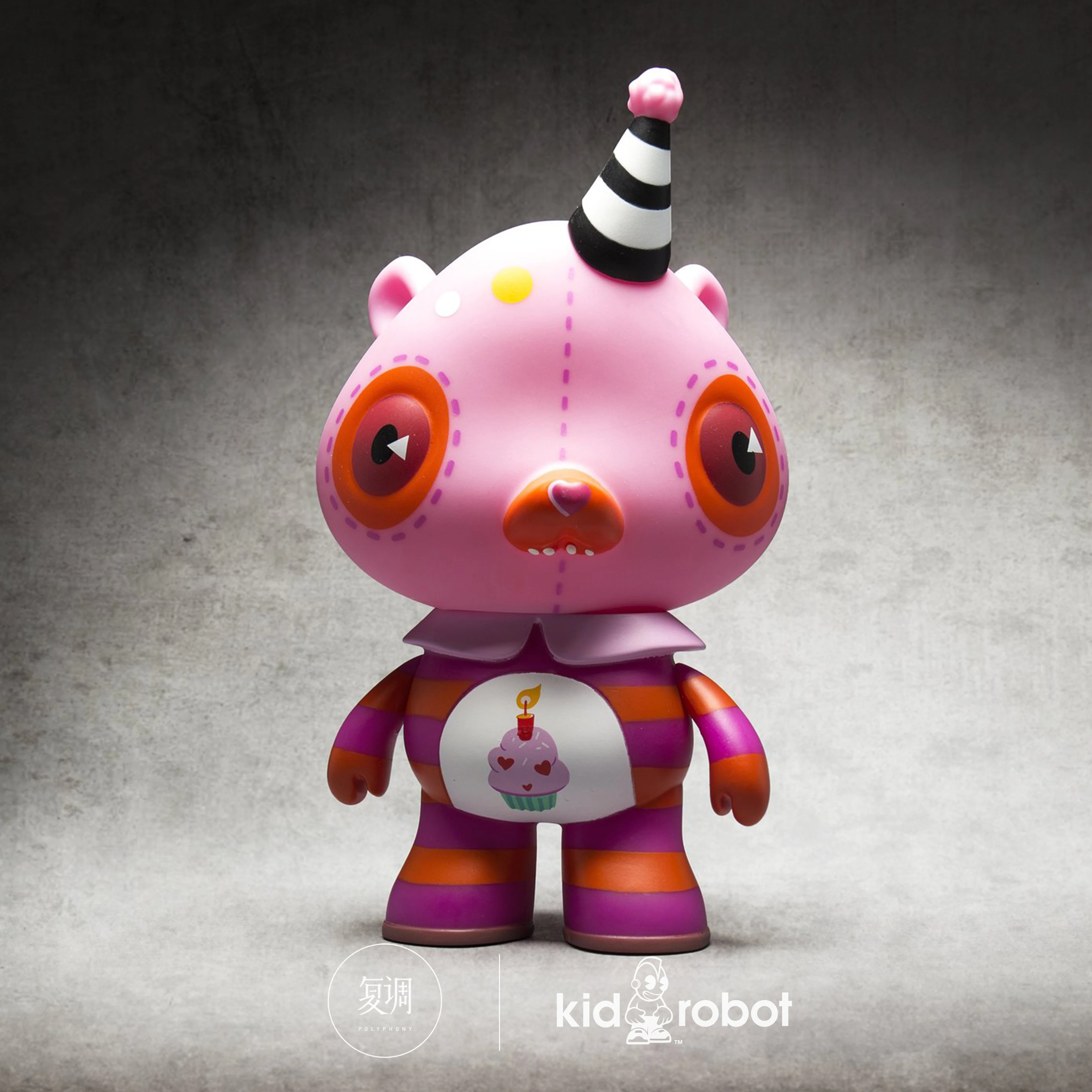 In Stock Kidrobot Kathie Olivas Birthday Bear Pink Toy Art Model Collection Gift Birthday