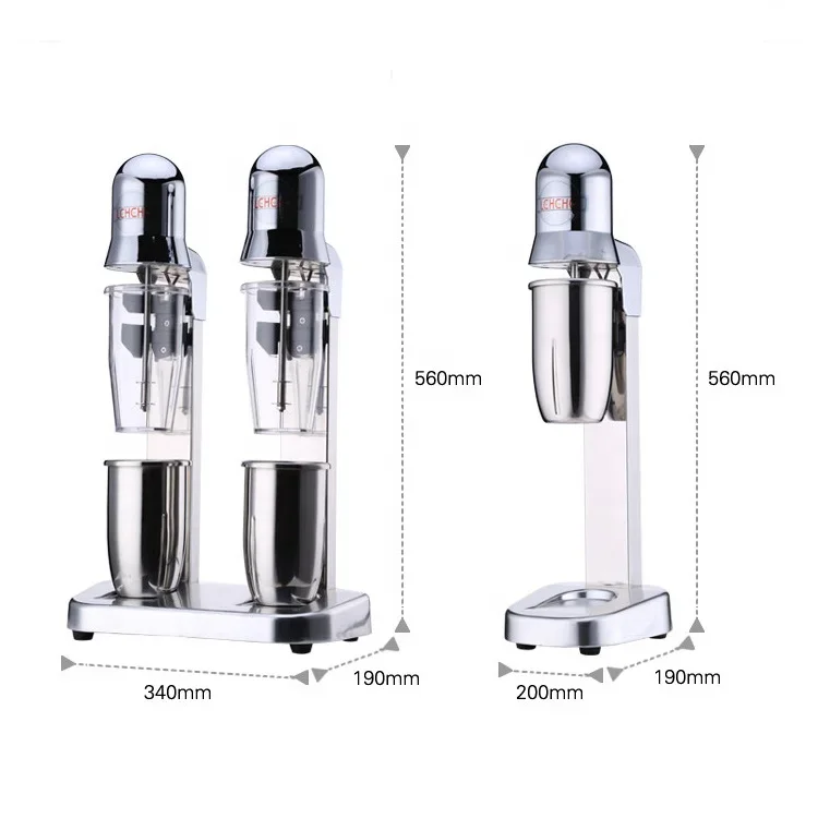 Commercial Blender Commercial Milkshake Maker for Cafe/750ml Big Capacity Milk Shaker