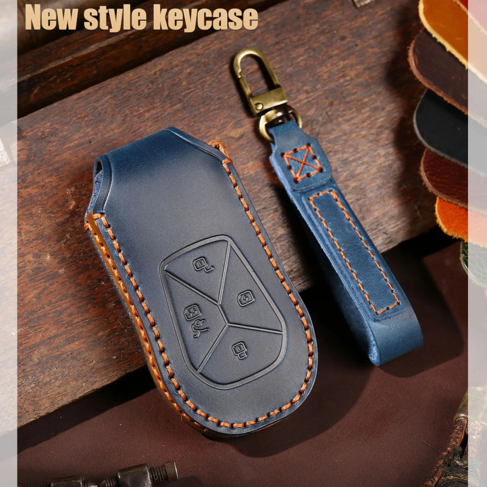 

Car Key Fob for Xpeng Xiaopeng P5 P7 G9 G3i 2020 2021 2022 4 Bottons Leather Car Key Case Cover Shell 2023 Accessories