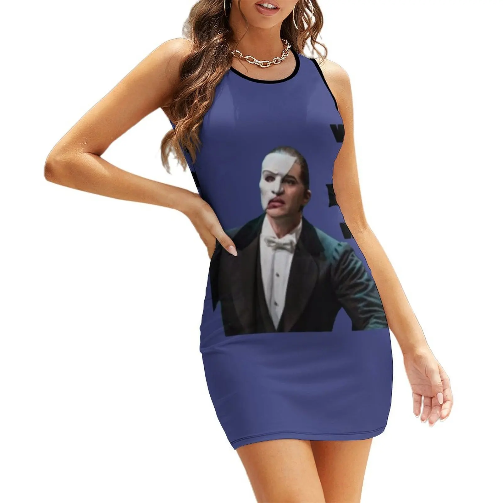 

The Phantom of the opera Sleeveless Sundress evening dress ladies women dresses Female clothing
