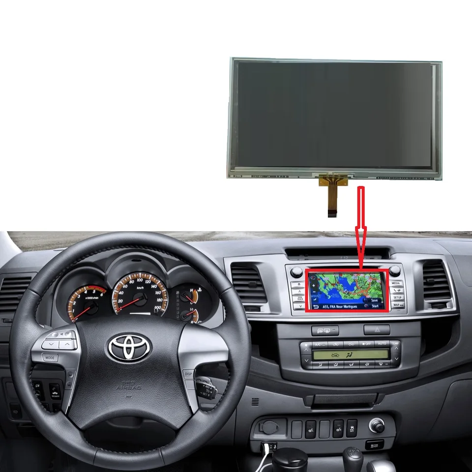 6.1 inch LCD With Touch panel For TOYOTA HILUX 2013-2015