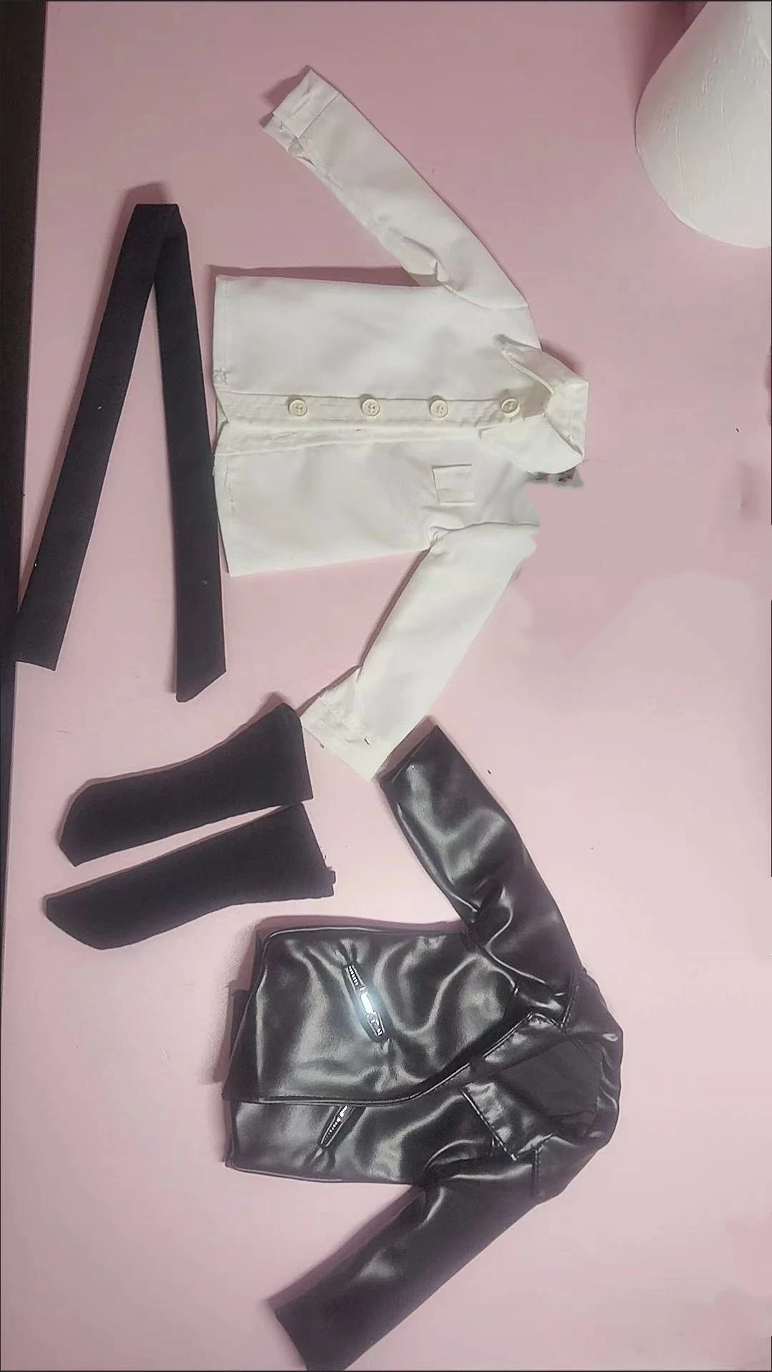 1/4 Doll's Clothes Suit for 45cm Bjd Doll Handsome Coat+shirt+shorts+bow Tie+socks Dress Up Play House Doll Accessories, No Doll