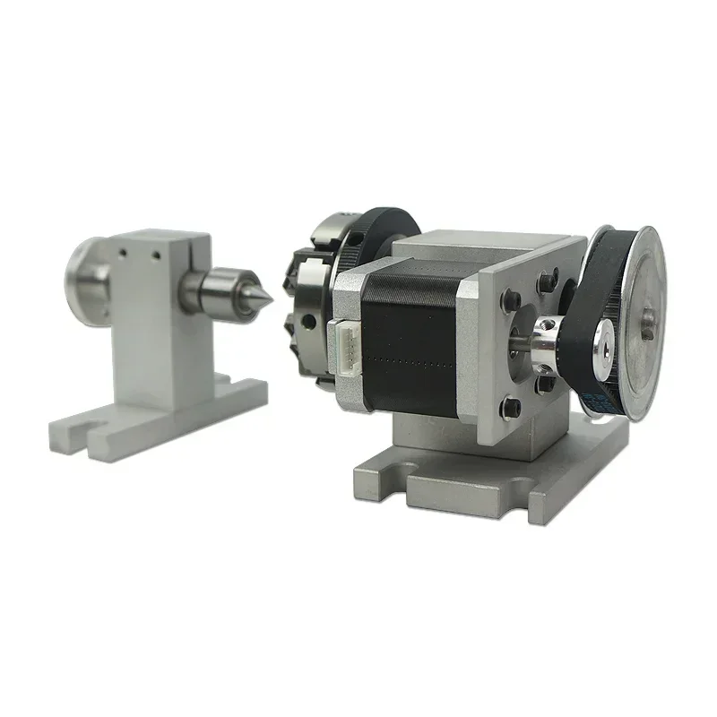 CNC Rotary Axis A Axis 4th Axis 65mm Activity Tailstock Chuck Live Center for Mini Lathe Machine Milling