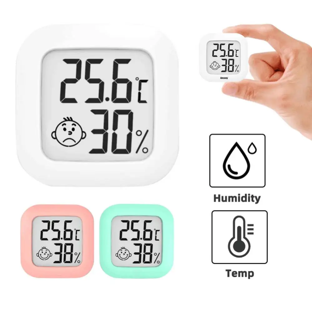 Mini Digital LCD Thermometer and Hygrometer - Indoor High Accuracy Temperature Sensor and Home Hygrometer